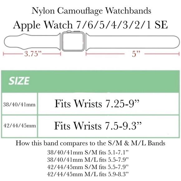 Camouflage Nylon Watchband for Apple Watch - Picture 15 of 15